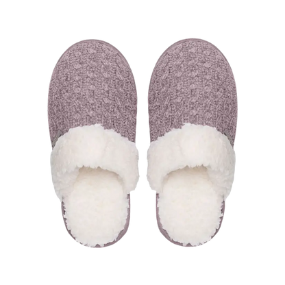 Creekside Slide Slippers | Cable Knit Elderberry