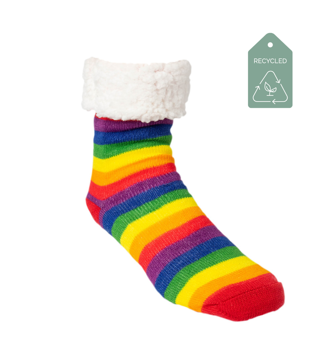 Pride 🌈 Stripes - Recycled Slipper Socks