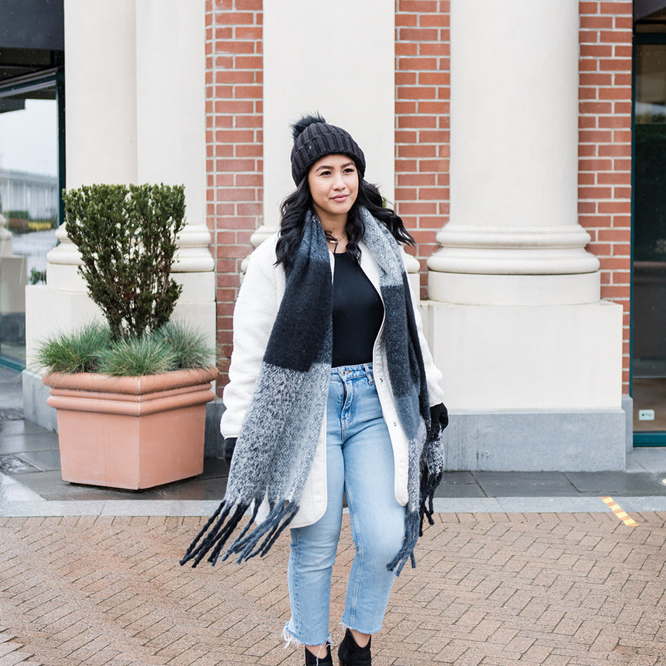 Beanie Winter Recycled Hat | Black