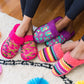 Bright Collection Creekside Slide Slippers | Camo Pink