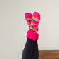 Bright Classic Slipper Socks | Camo Pink