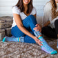 Cushioned Socks | Comfy Quarter Crew | Catarina Purple