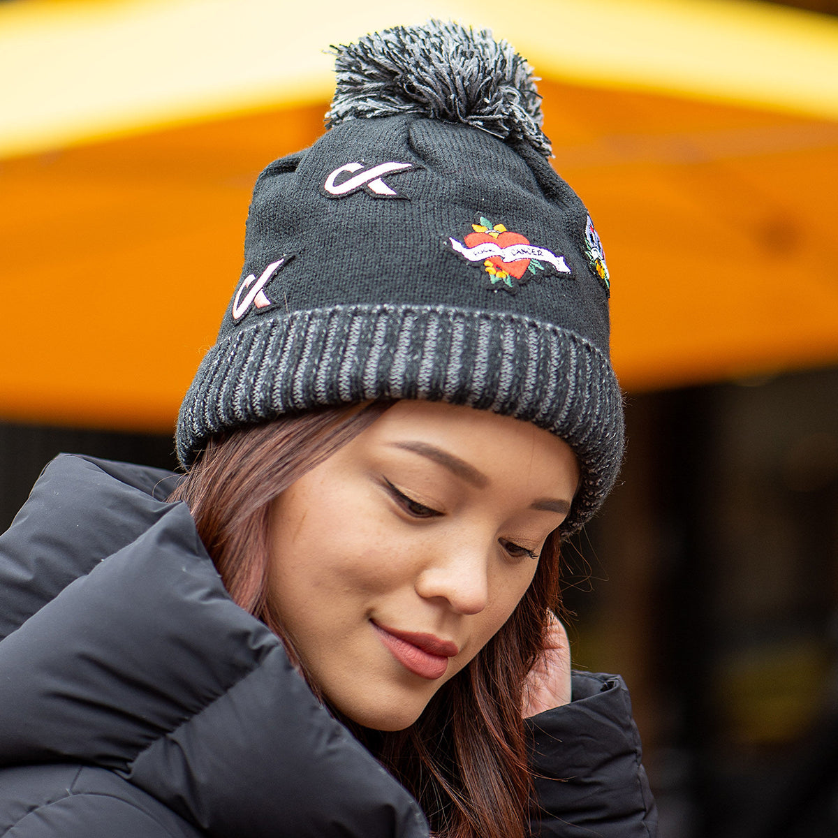 F Cancer x Pudus Beanie Hat | Multi Patch