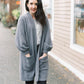 Faux Cashmere Valentini Cardigan | Grey