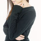 Faux Cashmere Cesani Sweater | Black