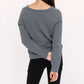 Faux Cashmere Cesani Sweater | Black