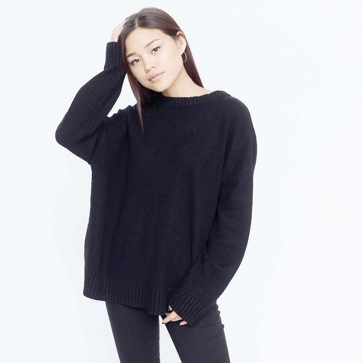 Faux Cashmere Marchesi Sweater | Grey