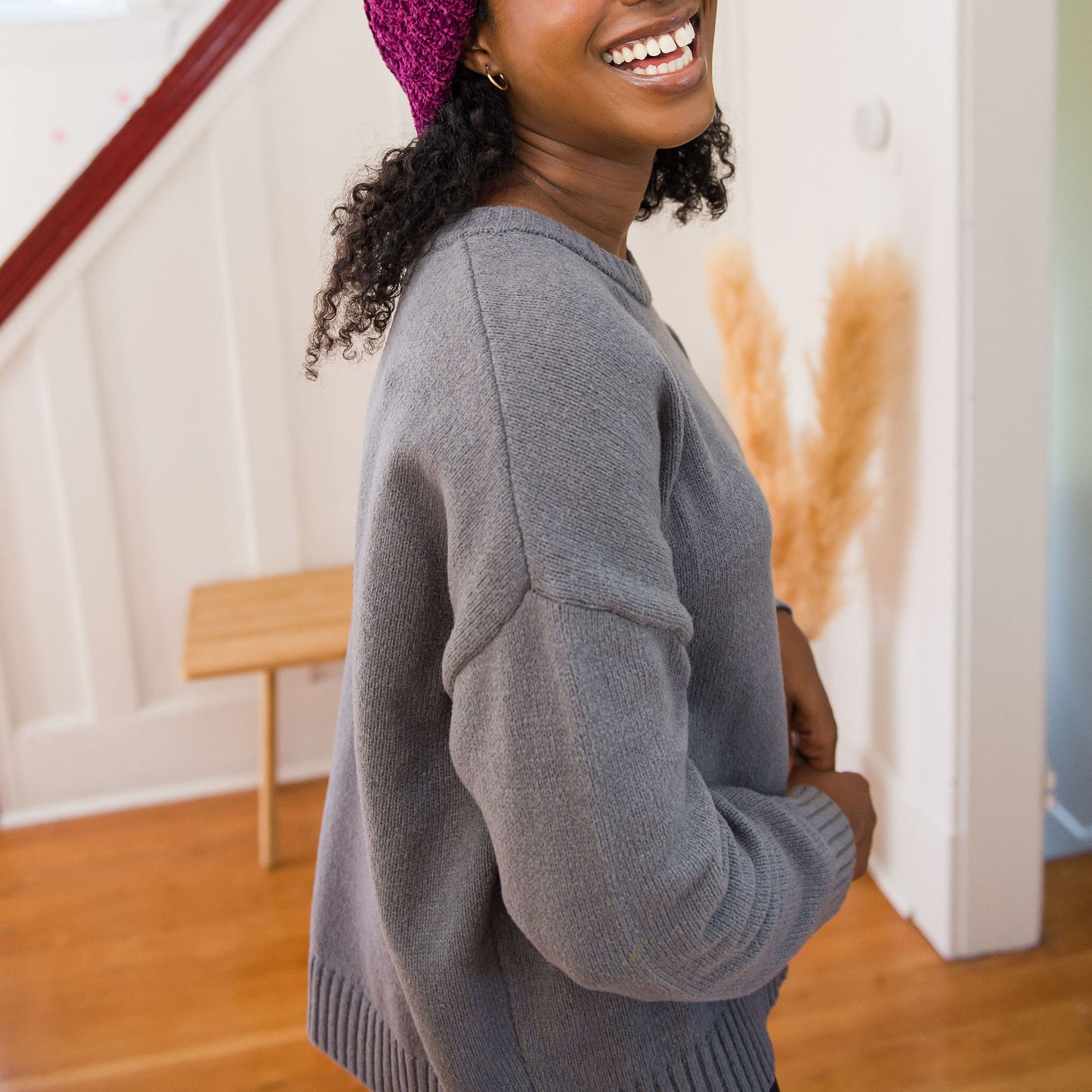Faux Cashmere Marchesi Sweater | Grey
