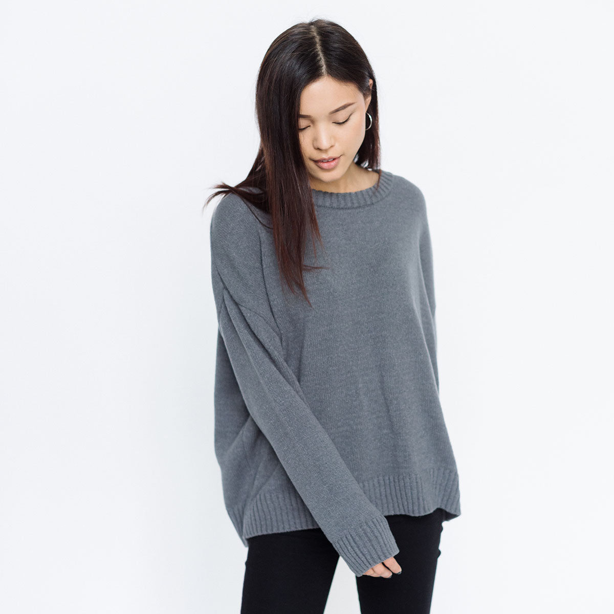Faux Cashmere Marchesi Sweater | Black