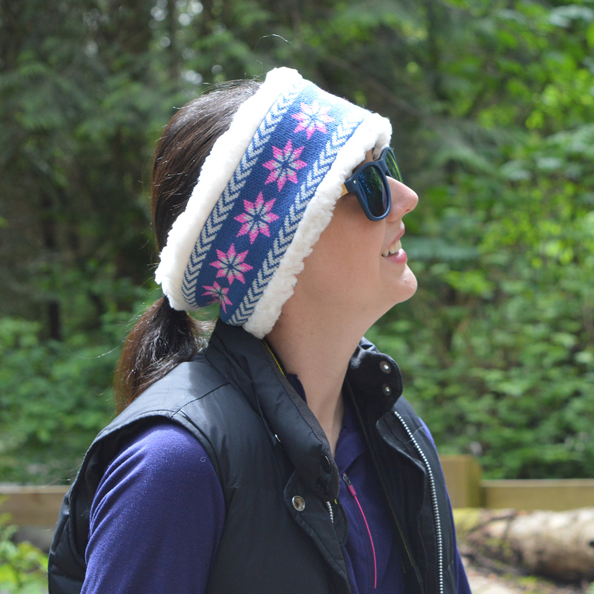 Headband | Geometric Blue