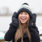 Knit Mittens | Black