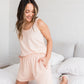 Nikki Boxy Scoop Tank | Apricot