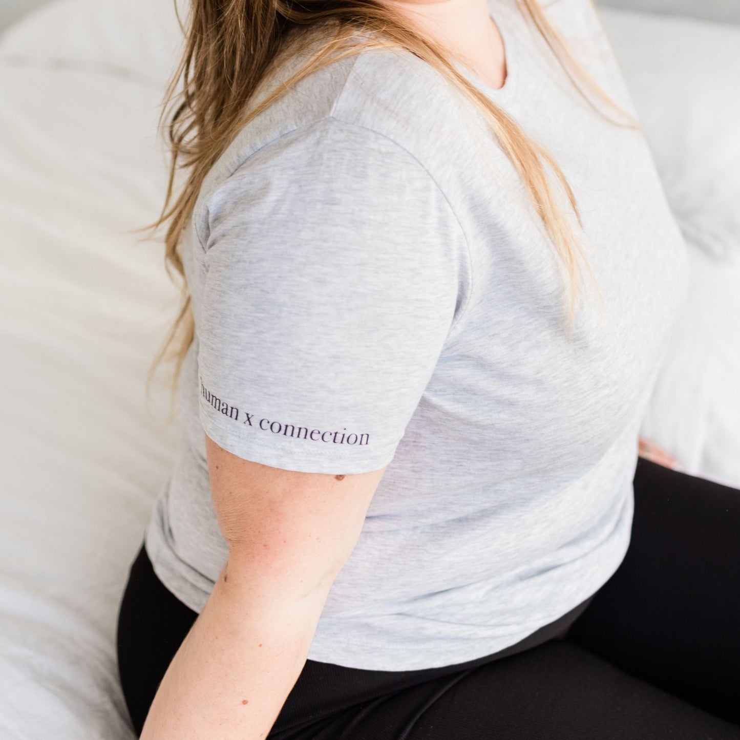 Lilac Classic T-Shirt | Human x Connection | Pebble Grey