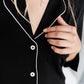 Gracie Sleep Shirt Dress | Black