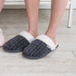 Chenille Creekside Slide Slippers | Grey