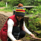 Pudus Unisex Classic Knit Winter Beanie Hat - Fluffy Pom Pom & Warm Fleece Lined Stripe Grey with Pom Pom - Hat Adult