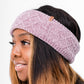 Recycled Headband - Chenille Knit Elderberry