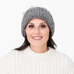 Recycled Beanie Hat - Chenille Knit Charcoal