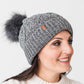 Recycled Beanie Hat - Chenille Knit Charcoal