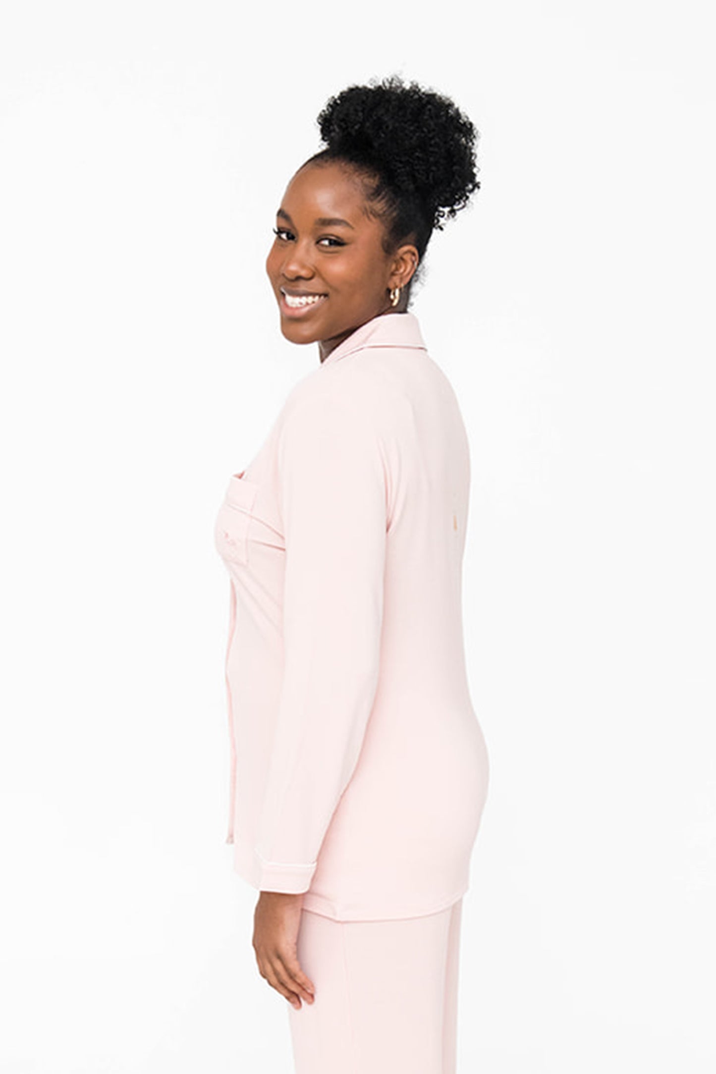Korrah Pajama Shirt | Daydream Pink