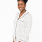 Korrah Pajama Shirt | Cloud with Black Dots