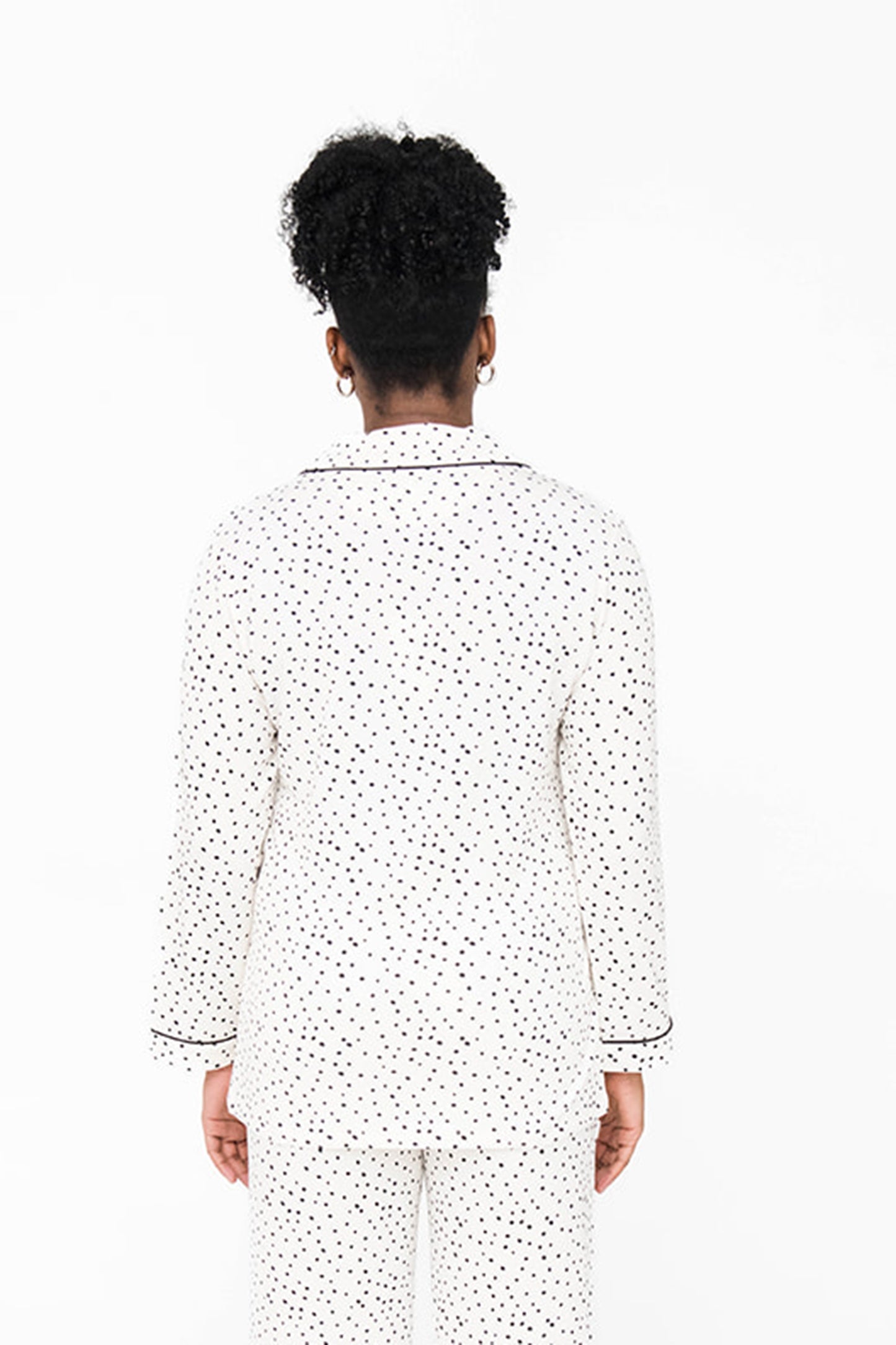 Korrah Pajama Shirt | Cloud with Black Dots