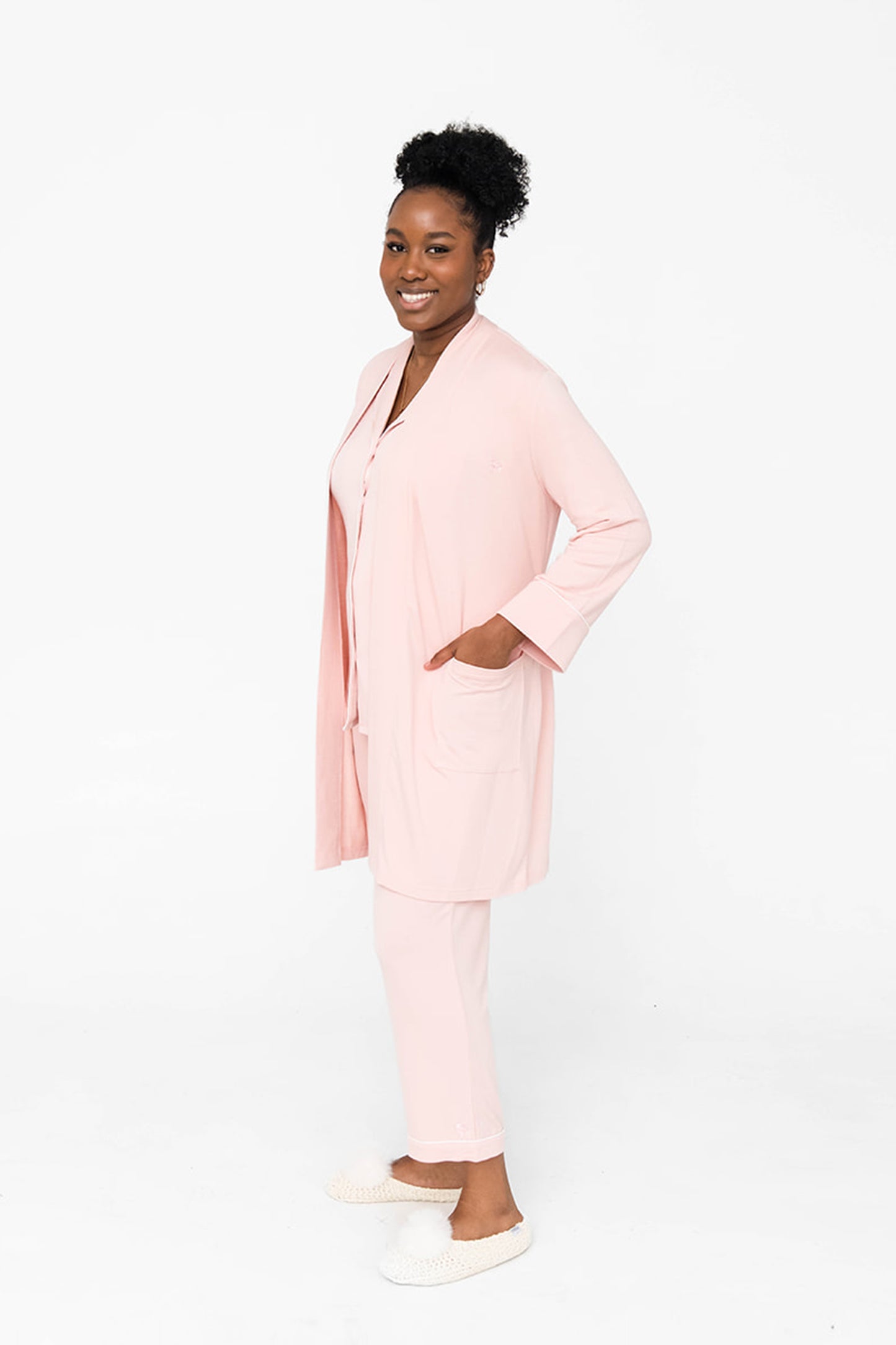 Dahlia Belted Kimono | Daydream Pink