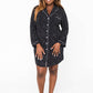Gracie Sleep Dress | Black with Cloud Dots