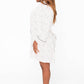 Dahlia Belted Kimono | Cloud with Black Dots