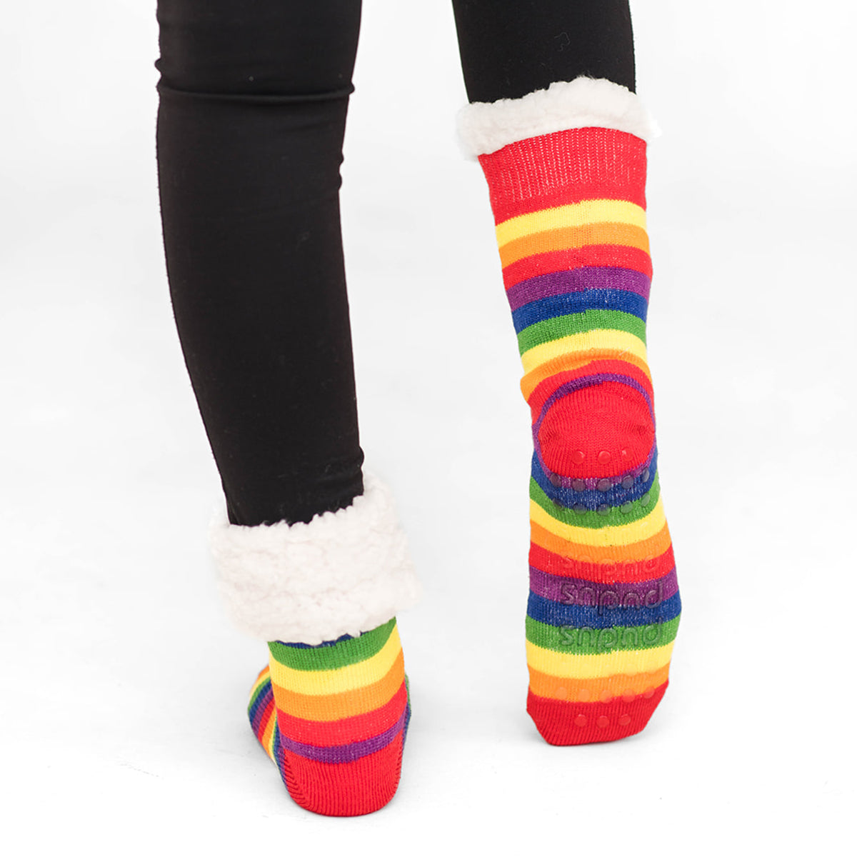 Pride 🌈 Stripes - Recycled Slipper Socks