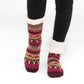 Nordic Cabernet - Recycled Slipper Socks
