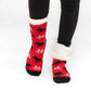Moose Red - Recycled Slipper Socks