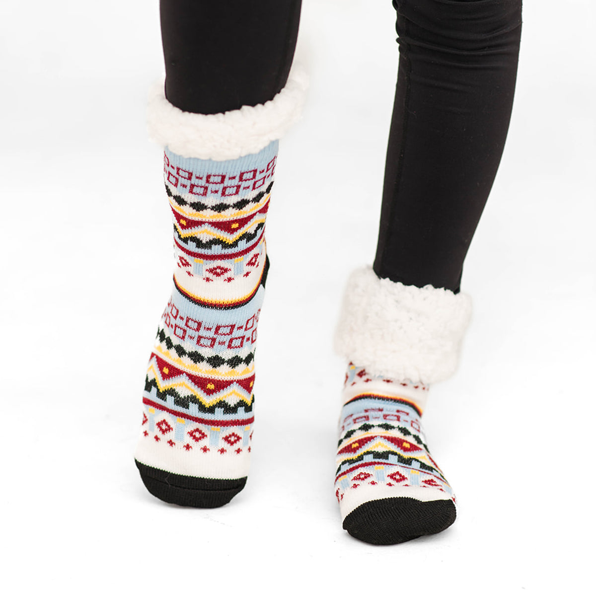 Nordic Iceblue - Recycled Slipper Socks