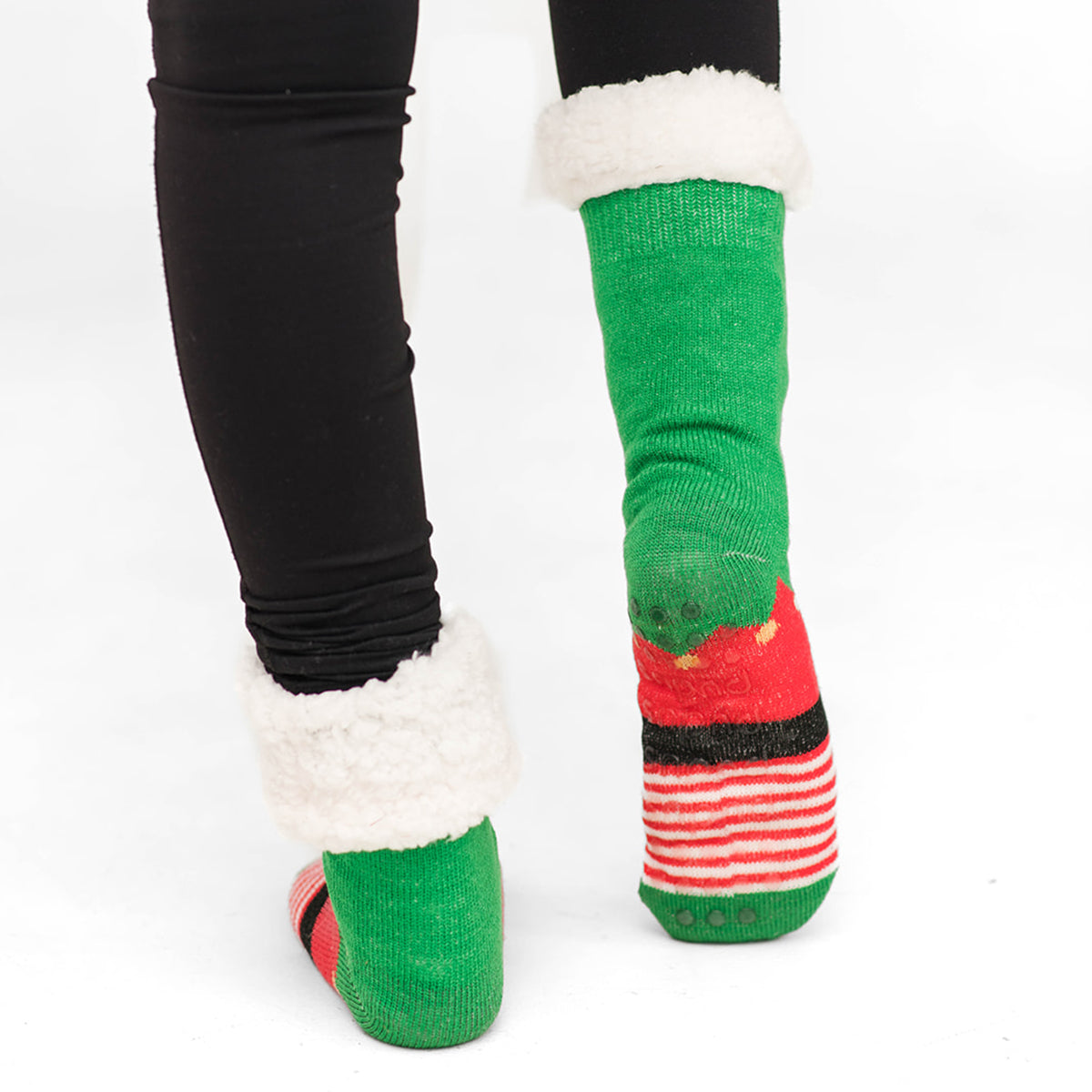 Christmas Elf Recycled Slipper Socks Pudus Lifestyle Co