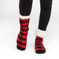 Lumberjack Red - Recycled Slipper Socks