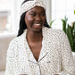 Erica Headband | Cloud with Black Dots