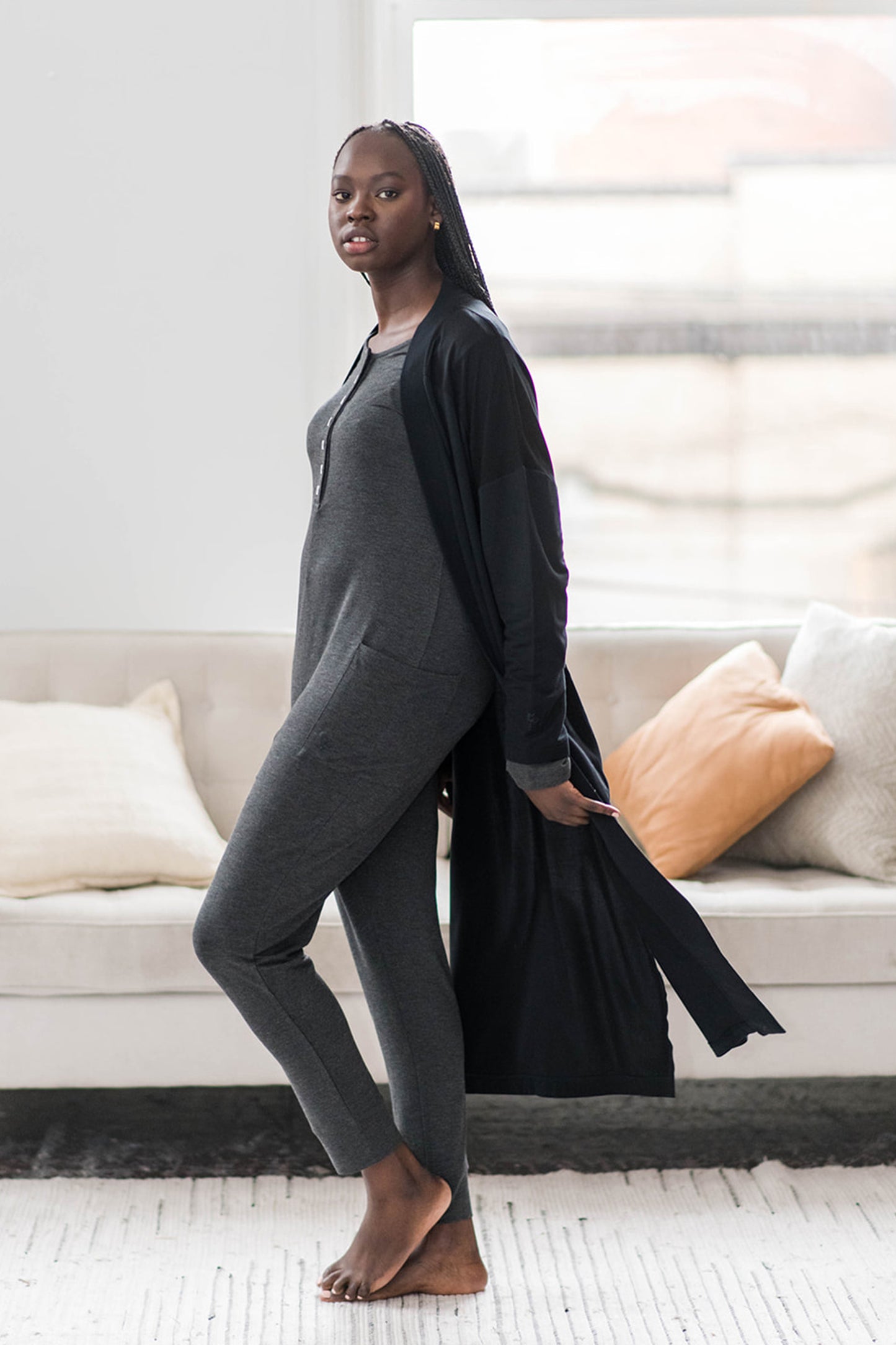 Madison Duster Cardigan | Black
