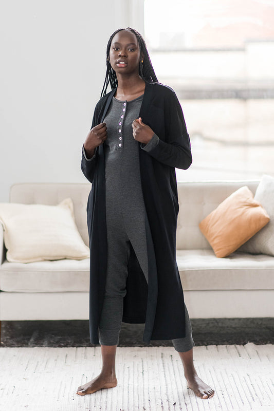 Madison Duster Cardigan | Black