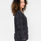 Korrah Pajama Shirt | Black with Cloud Dots