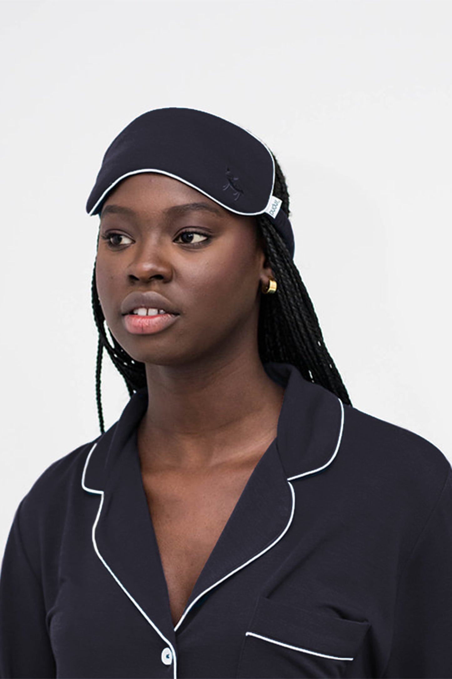 Jessie Eye Mask | Tonal Pudu | Gray Dawn