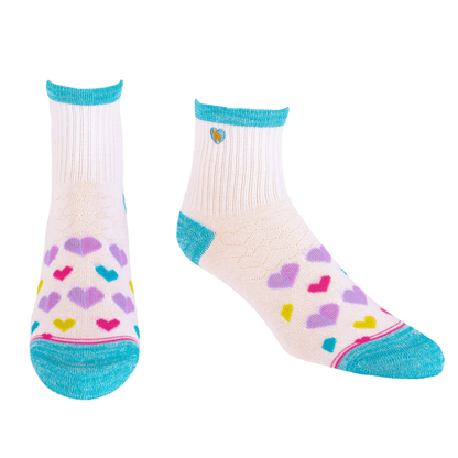 Bamboo Socks | Uptown Quarter Crew | Love Multi