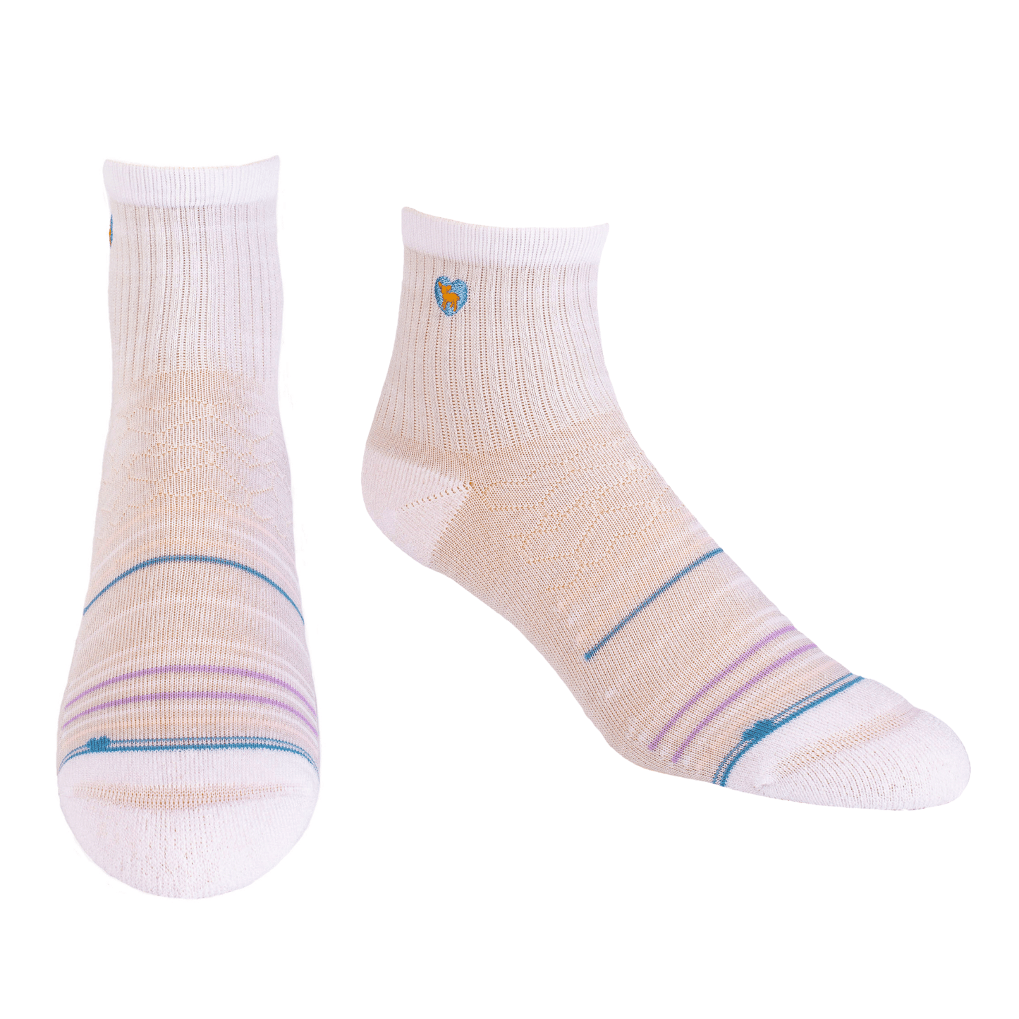 Bamboo Socks | Uptown Quarter Crew | Seaside Grey