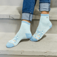 Bamboo Socks | Uptown Quarter Crew | What's Your Angle Blue