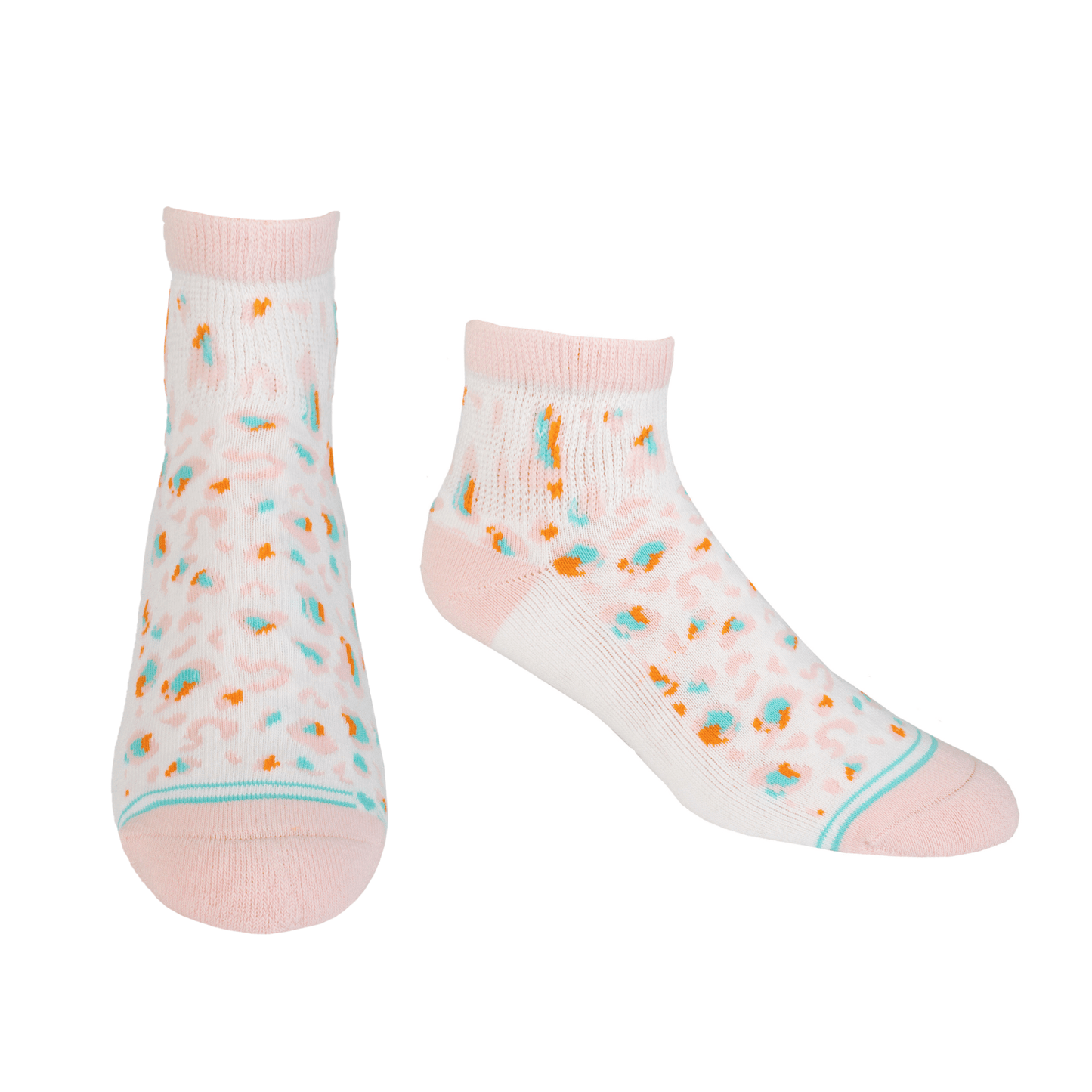 Cushioned Socks | Comfy Quarter Crew | Catarina Pink