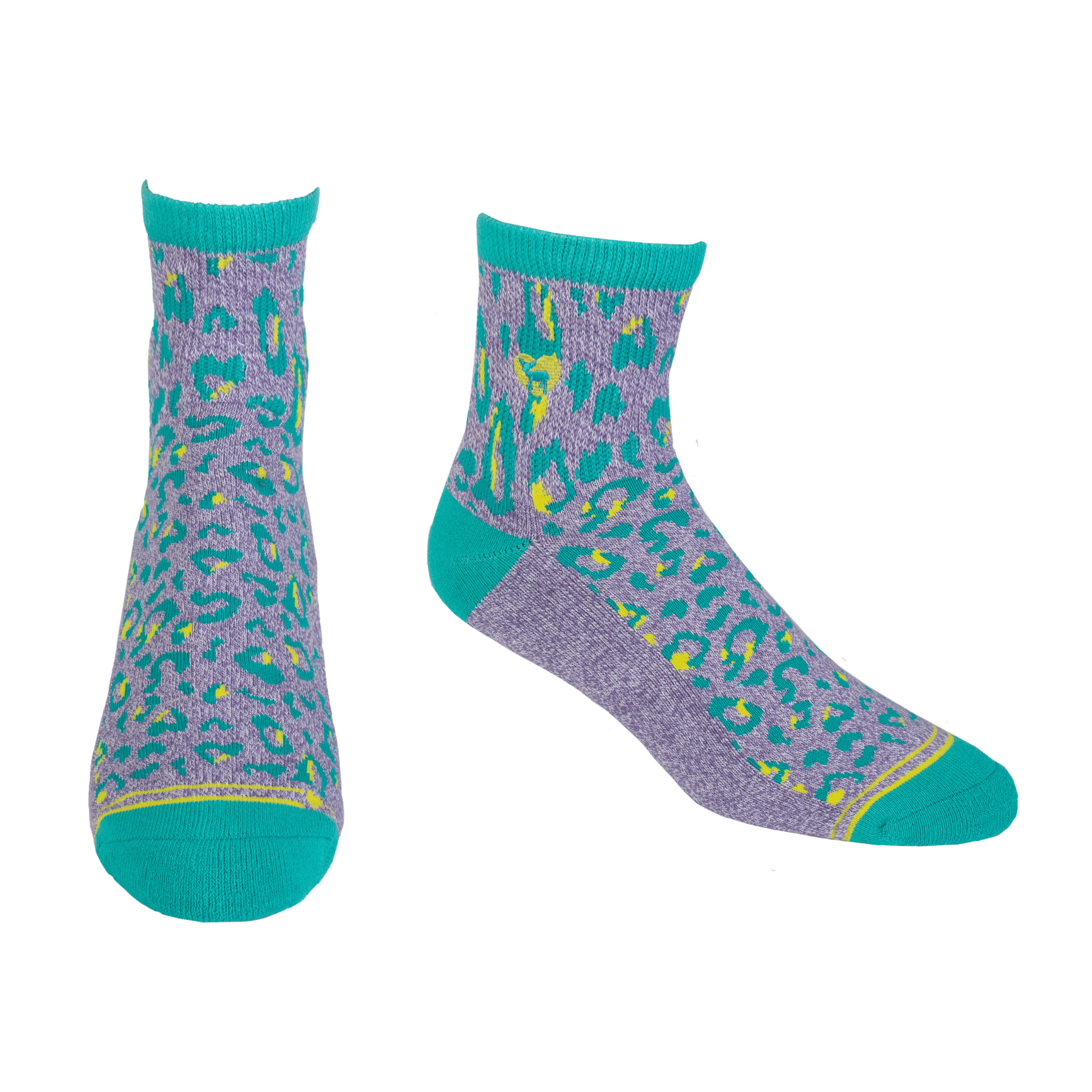 Cushioned Socks | Comfy Quarter Crew | Catarina Purple