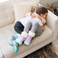 Robot Teal - Kids & Toddler Recycled Slipper Socks
