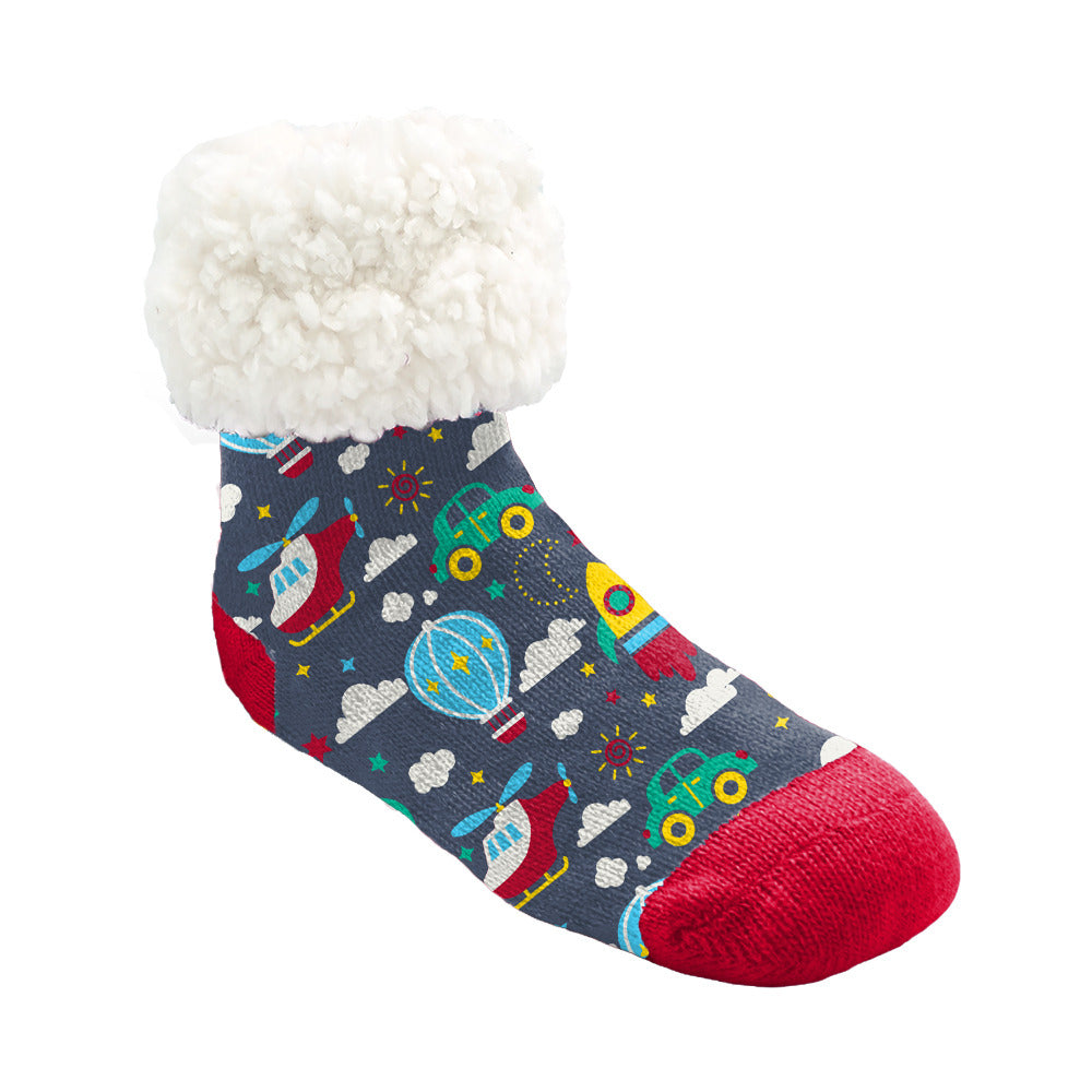 Rocket Indigo - Kids & Toddler Recycled Slipper Socks