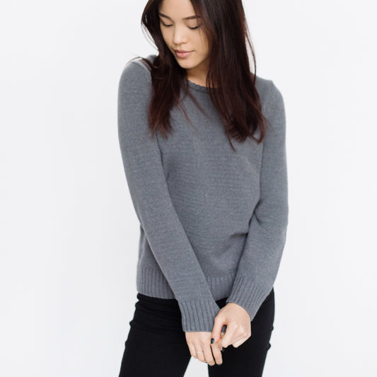 Faux Cashmere Cesani Sweater | Grey