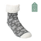 Snowflake Charcoal - Recycled Slipper Socks