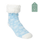 Snowflake Ice Blue - Recycled Slipper Socks
